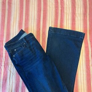 7 For All Mankind Dark Blue Flare Jeans